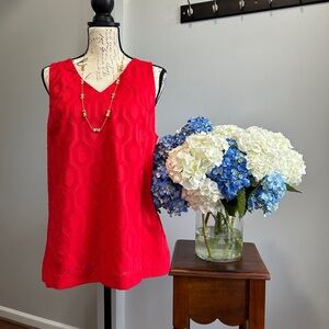 Banana Republic Red Sleeveless Blouse